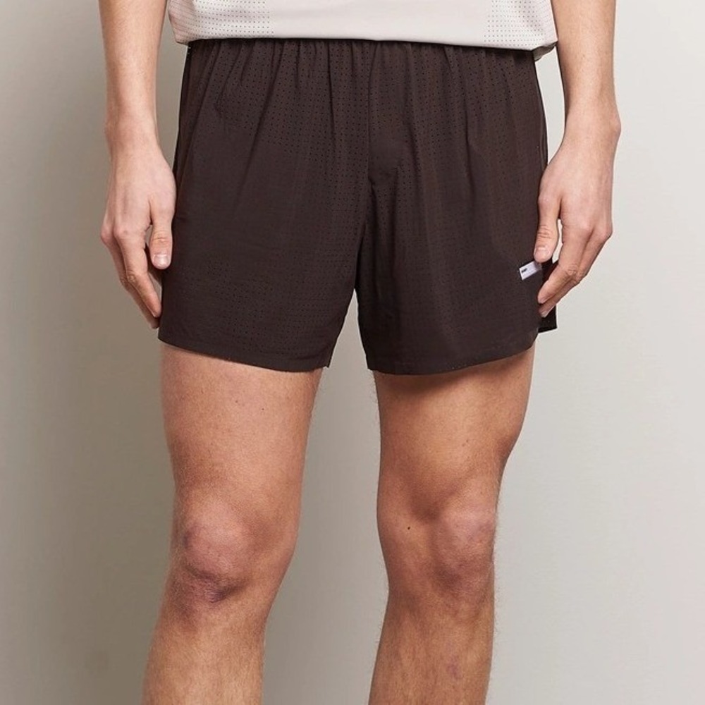 Satisfy Space-O 5" Shorts Dark Mahogany Perforated Jersey Running Size 1 Small